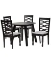 Baxton Studio Leda Modern Wood 5pc Dining Set