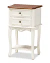 Baxton Studio Darla And Cherry 2-drawer Nightstand In Multi