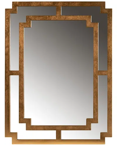 Baxton Studio Dayana Accent Wall Mirror In Gold