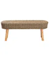 Baxton Studio Denver Modern Wood Accent Bench
