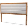 Baxton Studio Dexter Lt Gray King Size Headboard