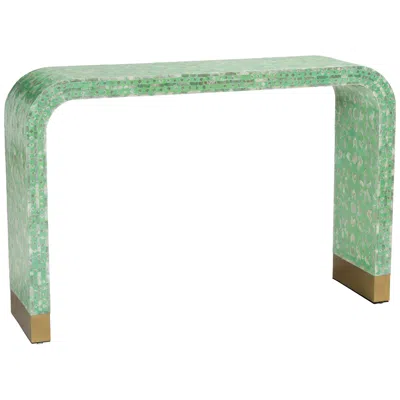 Baxton Studio Didrika 45 3/4"w Seafoam Green Console Table