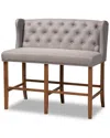 Baxton Studio Dnu  Alira Bar Stool Bench