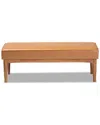 Baxton Studio Arvid Dining Bench In Brown