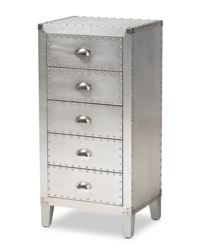 Baxton Studio Dnu  Carel 5-drawer Accent Chest