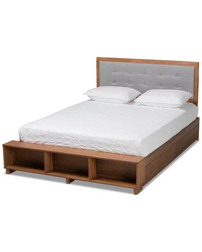 Baxton Studio Dnu  Cosma 4-drawer Full Platform Storage Bed In Animal Print