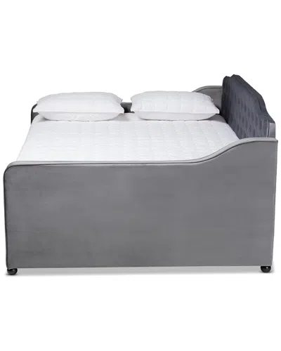 BAXTON STUDIO DNU BAXTON STUDIO FREDA UPHOLSTERED & BUTTON TUFTED FULL DAYBED