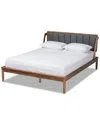 Baxton Studio Dnu  Helsa Full Platform Bed In Grey