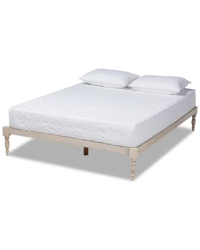 Baxton Studio Dnu  Iseline King Size Platform Bed Frame