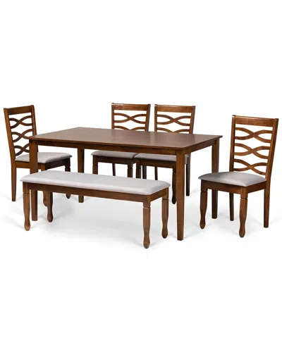 BAXTON STUDIO DNU BAXTON STUDIO LANIER 6PC DINING SET