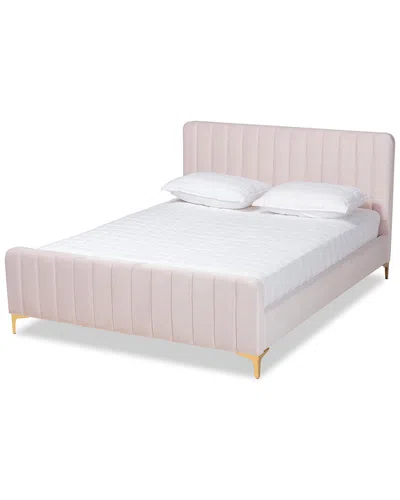 Baxton Studio Dnu  Nam1 Full Platform Bed In Pink