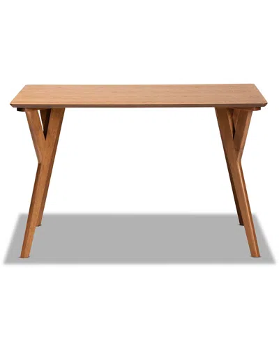Baxton Studio Dnu  Sahar Dining Table In Brown