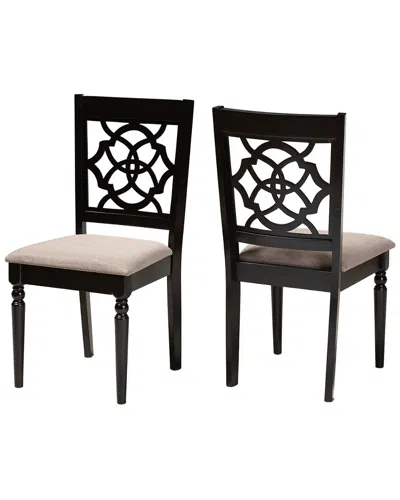 Baxton Studio Dnu Unprofitable  2pc Dining Chair Set