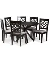 Baxton Studio Dnu Unprofitable  Elena 7pc Dining Set In Grey