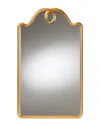 Baxton Studio Eara Wall Mirror With Decorative Top In Multi
