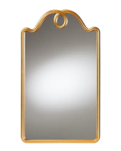 BAXTON STUDIO BAXTON STUDIO EARA WALL MIRROR WITH DECORATIVE TOP