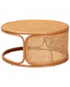 Baxton Studio Eldon Bohemian Rattan Coffee Table