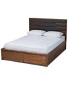 Baxton Studio Elin Queen Size Platform Storage Bed