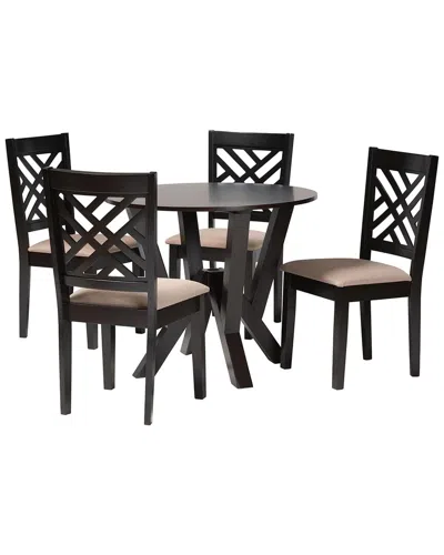 BAXTON STUDIO BAXTON STUDIO ELISE MODERN WOOD 5PC DINING SET