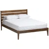 Baxton Studio Elmdon Walnut Wood King Platform Bed