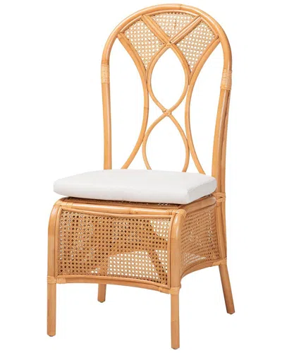 Baxton Studio Elsa Natural Rattan Dining Chair In Brown