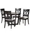 Baxton Studio Estelle Modern 5pc Dining Set