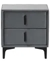 Baxton Studio Etienne Modern Velvet 2-drawer Nightstand