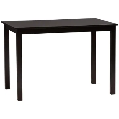 Baxton Studio Eveline 43 1/4" Wide Espresso Brown Rectangular Dining Table