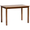 Baxton Studio Eveline 43 1/4"w Walnut Brown Wood Rectangular Dining Table