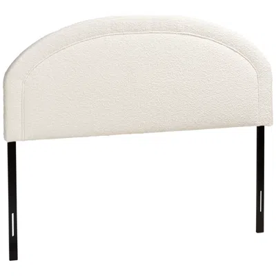 Baxton Studio Fiana Cream Tufted Fabric Queen Headboard