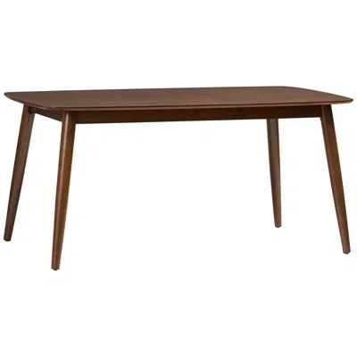 Baxton Studio Flora 62 1/2" Wide Oak Finish Modern Dining Table
