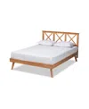 Baxton Studio Galvin Modern And Contemporary Queen Size Finished Wood Platform Bed In Brown