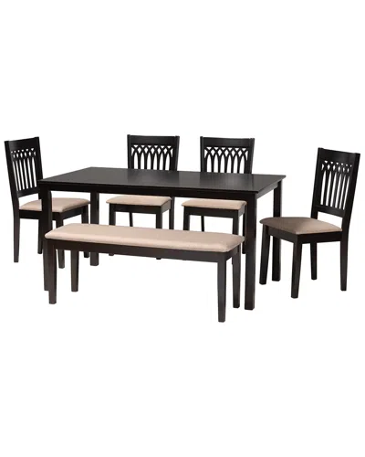 Baxton Studio Genesis Modern 6pc Dining Set