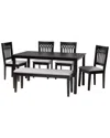 Baxton Studio Genesis Modern 6pc Dining Set