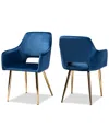 Baxton Studio Germaine 2pc Dining Chair Set