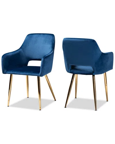 Baxton Studio Germaine 2pc Dining Chair Set