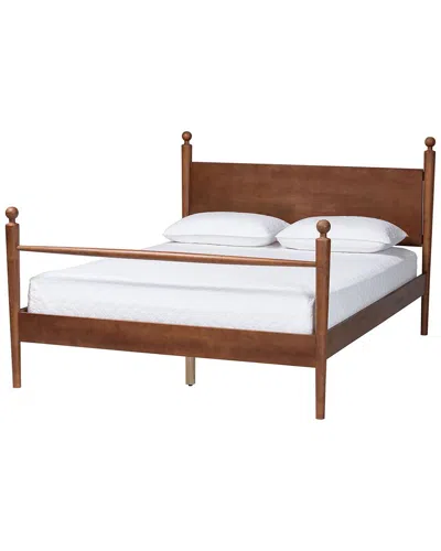 Baxton Studio Gianetta Wood Queen Platform Bed In Brown