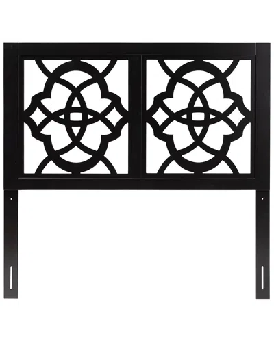 Baxton Studio Glaucia Modern Finished Wood Queen Size Headboard In Black