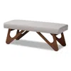 Baxton Studio Rika Boomerang Bench