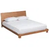 Baxton Studio Haines Walnut Brown King Size Platform Bed In Brown