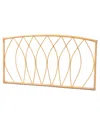 Baxton Studio Halia Rattan Queen Size Wall-mount Headboard In Brown