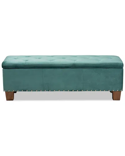 Baxton Studio Hannah Button-storage Ottoman Bench