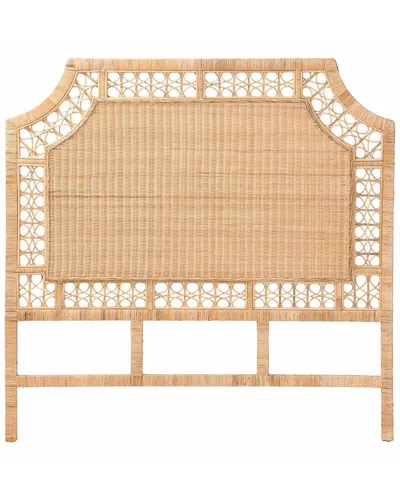 Baxton Studio Hekima Rattan Standalone Headboard In Nude