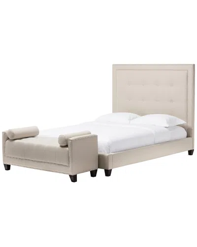 Baxton Studio Hirst Queen Platform Bed In Black