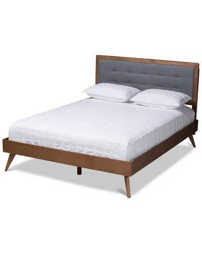 Baxton Studio Ines King Size Platform Bed