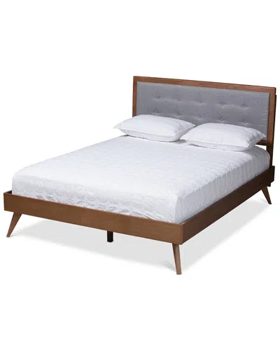 Baxton Studio Ines Queen Size Platform Bed