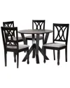 Baxton Studio Irene Modern Wood 5pc Dining Set