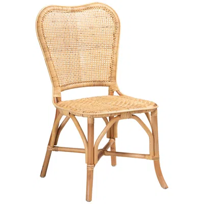 Baxton Studio Irene Natural Brown Rattan Dining Chair