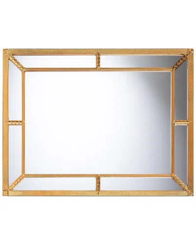 BAXTON STUDIO BAXTON STUDIO ISKRA RECTANGULAR MIRROR WITH ANTIQUE GOLDLEAF FRAME