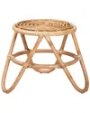 Baxton Studio Jacinda Modern Bohemian Rattan End Table